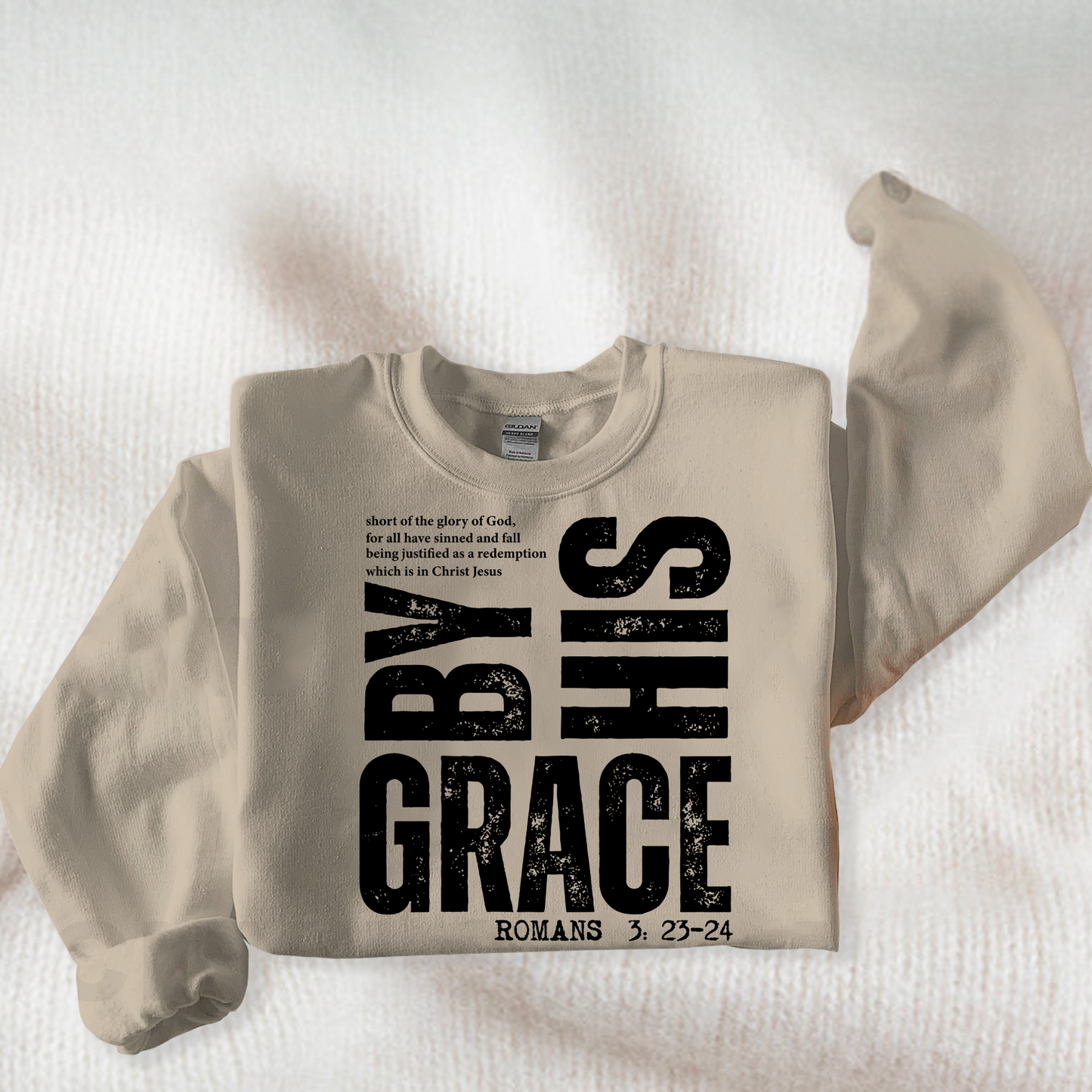 By his Grace Crew Neck Sweaters