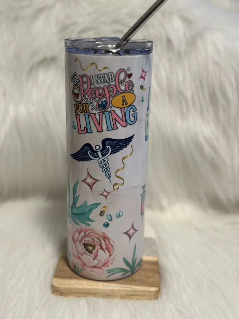 Nurse Life Stainless Steel Tumbler