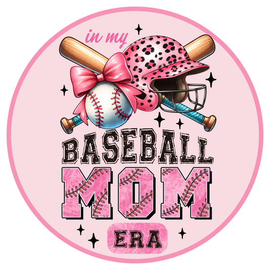 Baseball Mom Door Sign