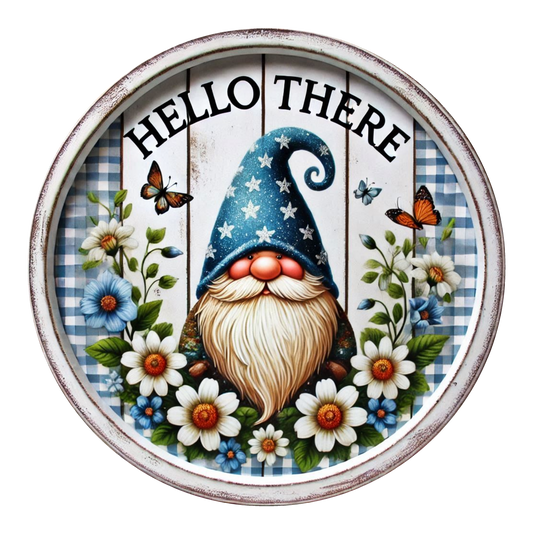 Hello There Gnome Door Sign