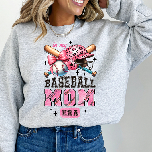 Baseball Mom Era Crew Neck Sweaters