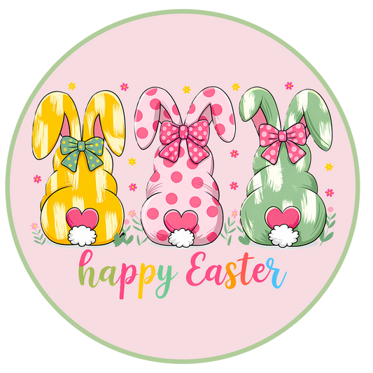Happy Easter Bunny Door Sign
