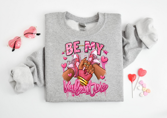 "Be my Valentine" Sneaker Chic Crew Neck Sweaters