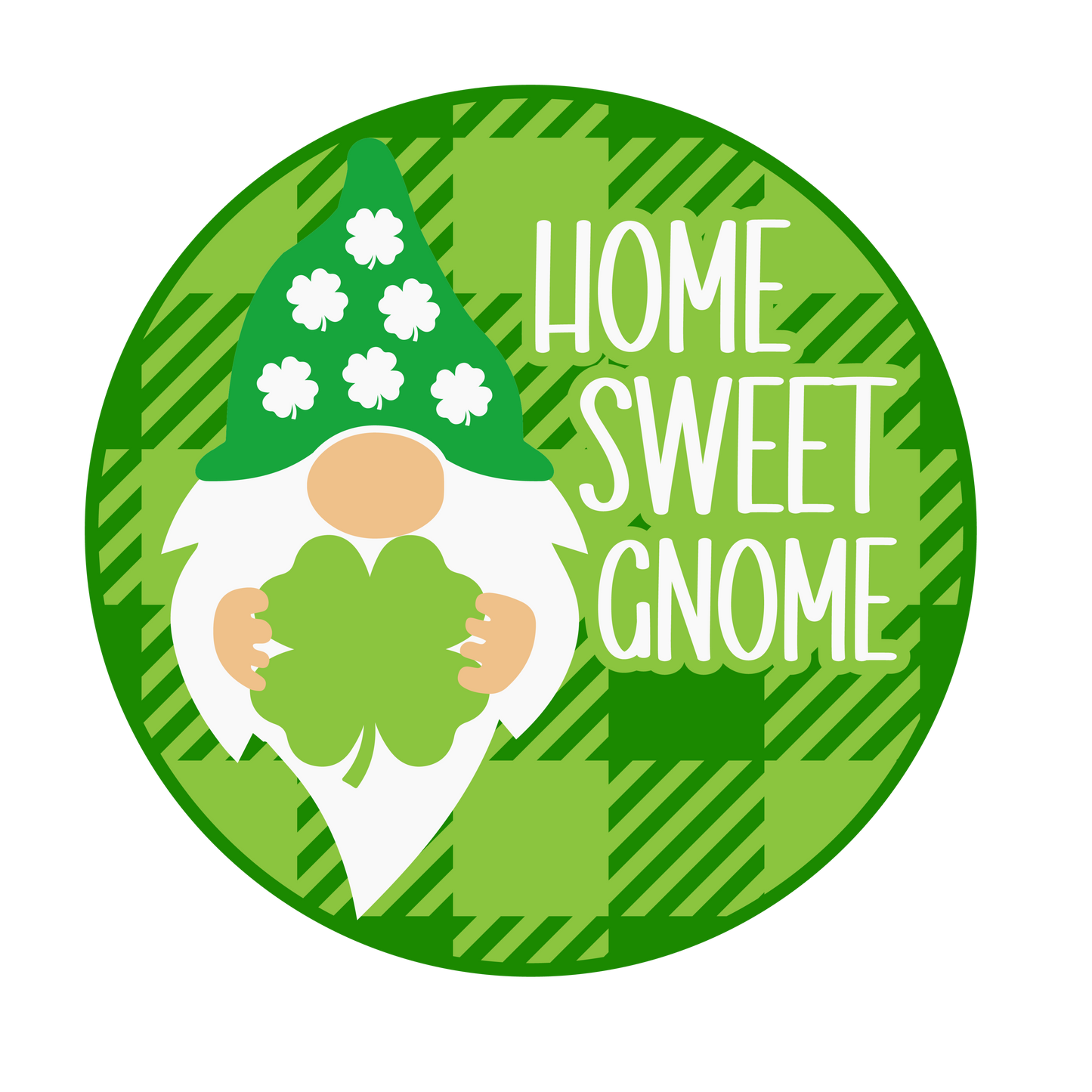 Home Sweet Gnome- St. Patrick's Day Door Sign