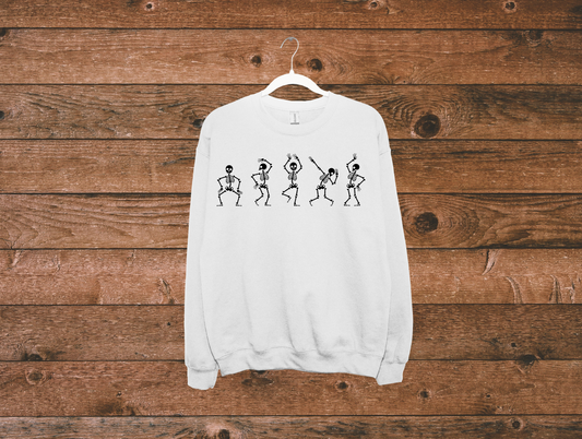 Let's Party-Skeleton Crew Neck Sweaters