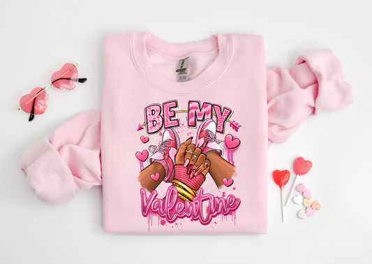 "Be my Valentine" Sneaker Chic Crew Neck Sweaters