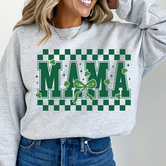 Mama St. Patrick's Day Crew Neck Sweaters