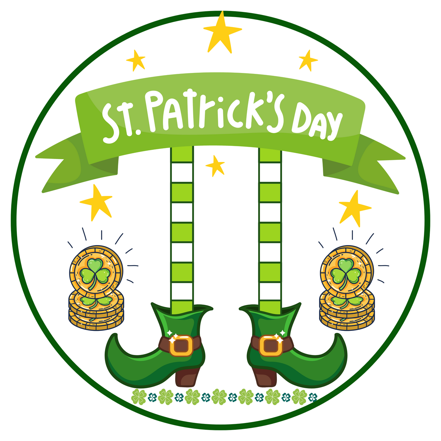 Leprechaun St. Patrick's Day Door Sign