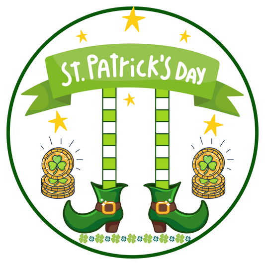 Leprechaun St. Patrick's Day Door Sign