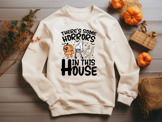 There's some "Horrors" in the house Crew Neck Sweaters