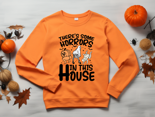 There's some "Horrors" in the house Crew Neck Sweaters